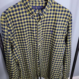 Plaid button-down polo by Ralph Lauren XXL